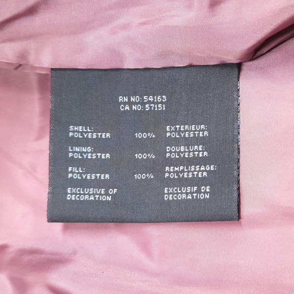 NWT Andrew Marc Adler Bib Cozy Winter Puffer Long Coat Sz. L [12-14] Rose Taupe - Picture 7 of 15